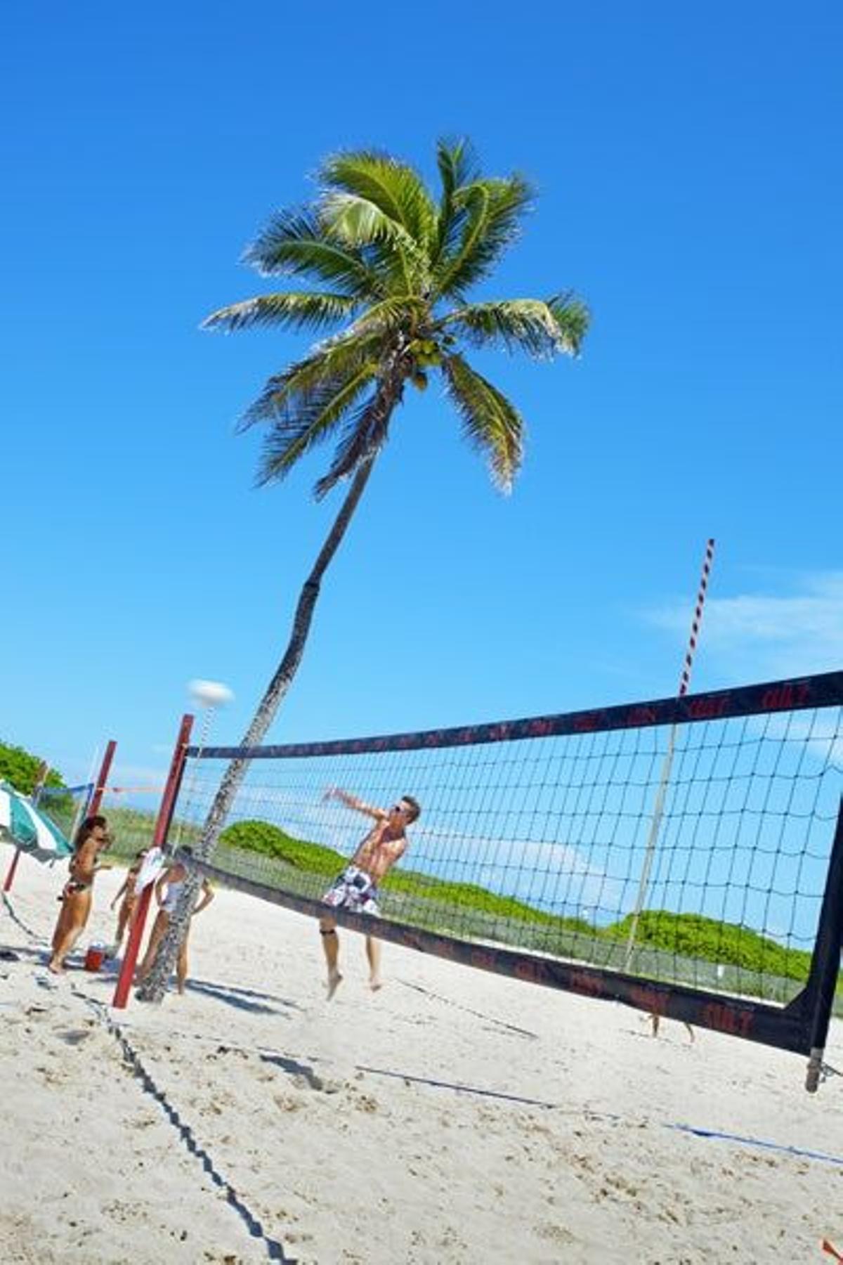 Tomar clases de surf y jugar partidos de voley playa donde lucir cuerpo, dos actividades de moda en