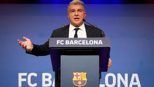 El presidente del FC Barcelona, Joan Laporta.