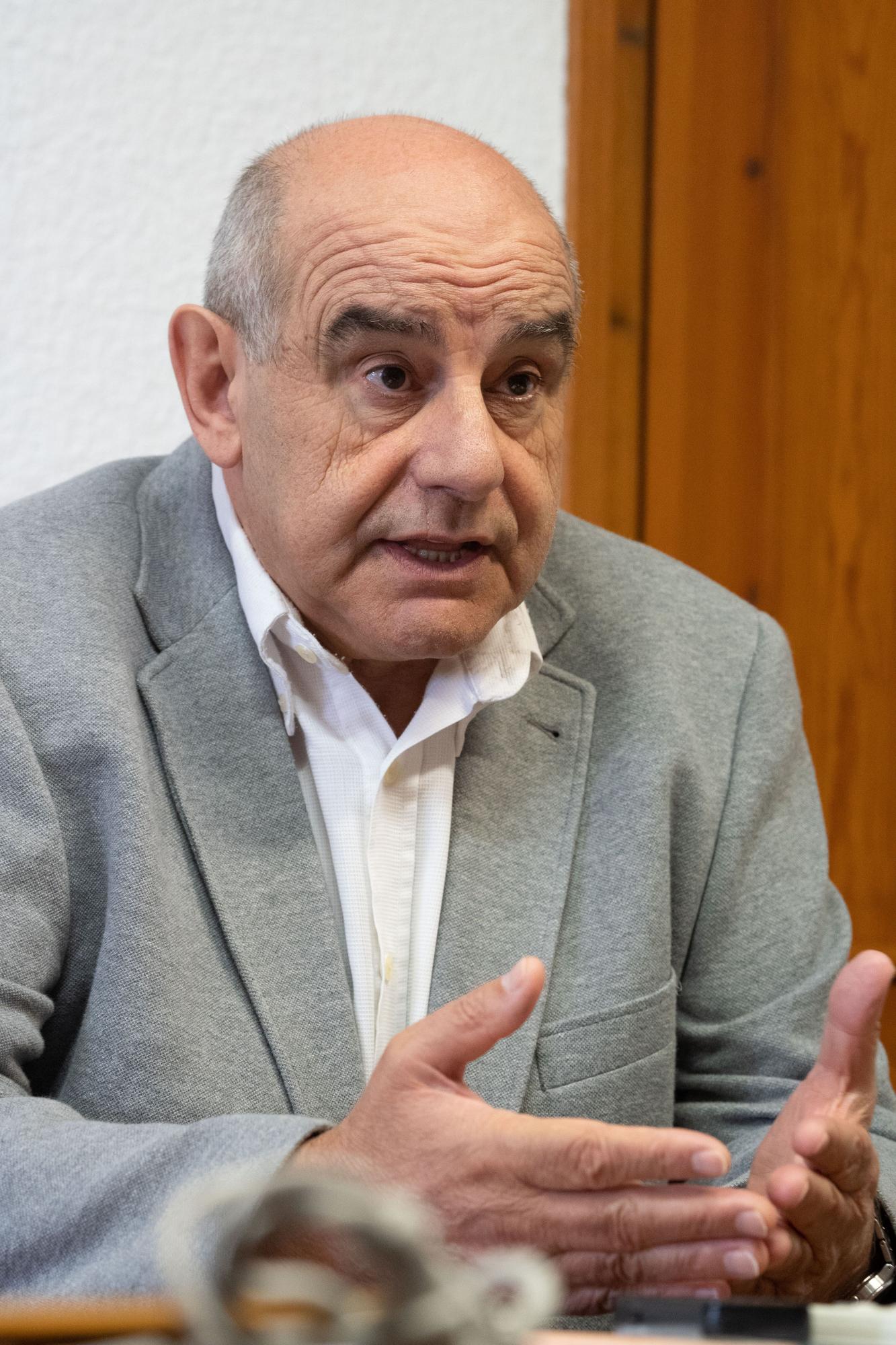 El director de la UNED en Zamora, Antonio Rodríguez, durante la entrevista.