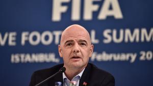 El presidente de la FIFA, Gianni Infantino.