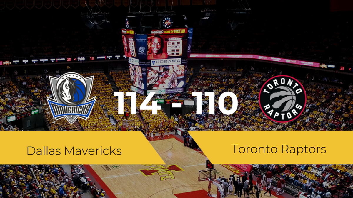 Dallas Mavericks se queda con la victoria frente a Toronto Raptors por 114-110