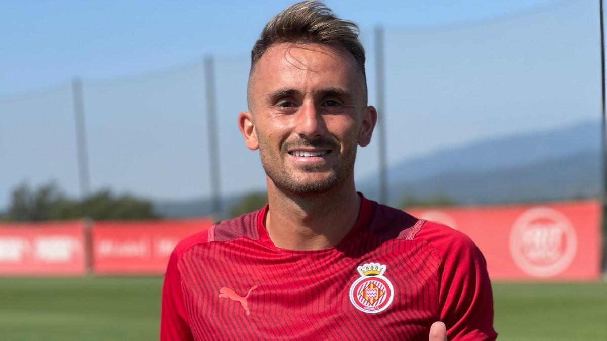 Aleix Garcia, durante su presentación