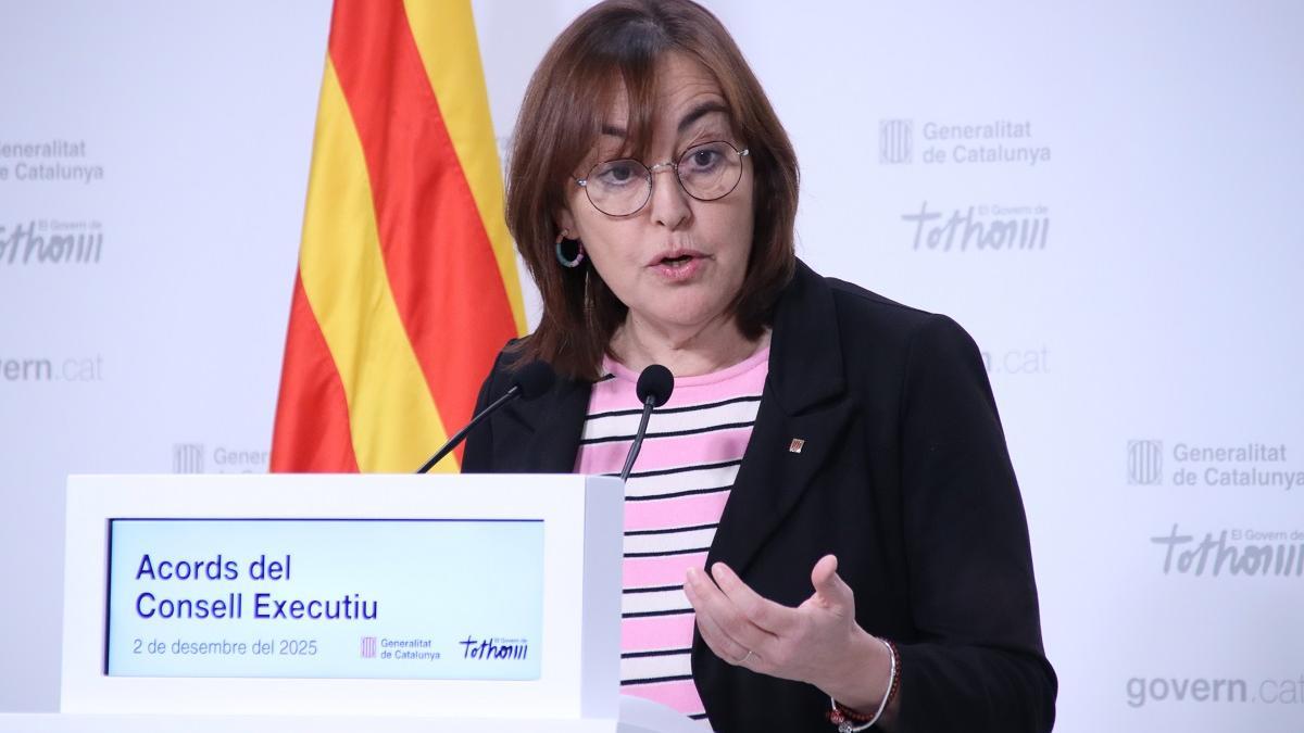 La portavoz del Govern, Sílvia Paneque, este martes en rueda de prensa