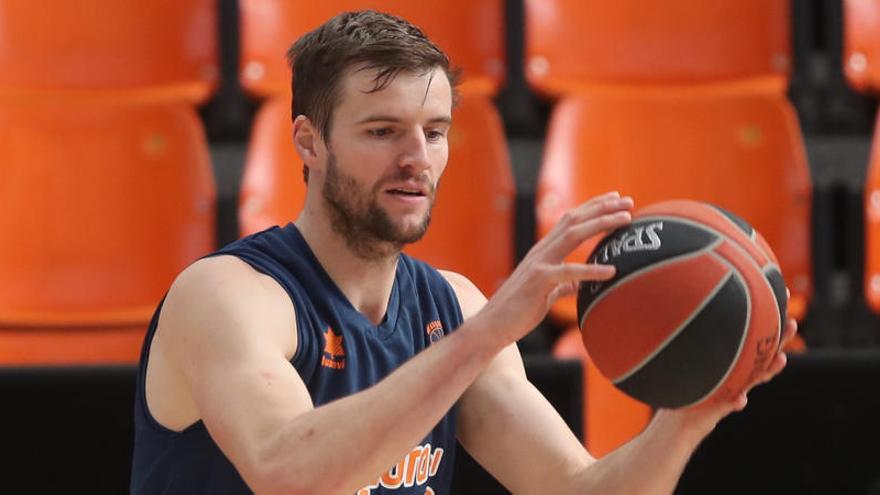 Aaron Doornekamp, durante un entrenamiento.