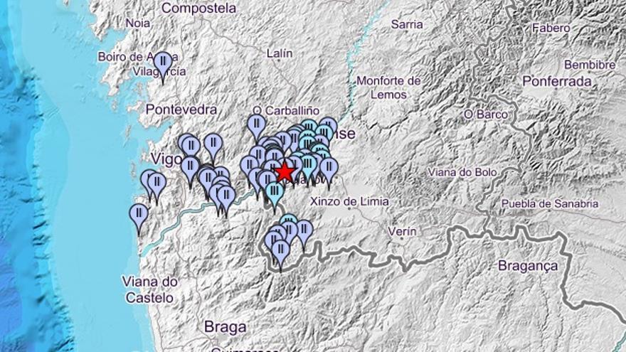 EL terremoto con epicentro en Gomesende se sintió en casi todo el sur de Galicia.