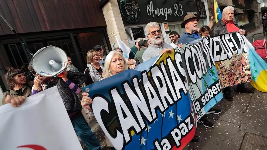 Concentración a favor de Maduro en Tenerife