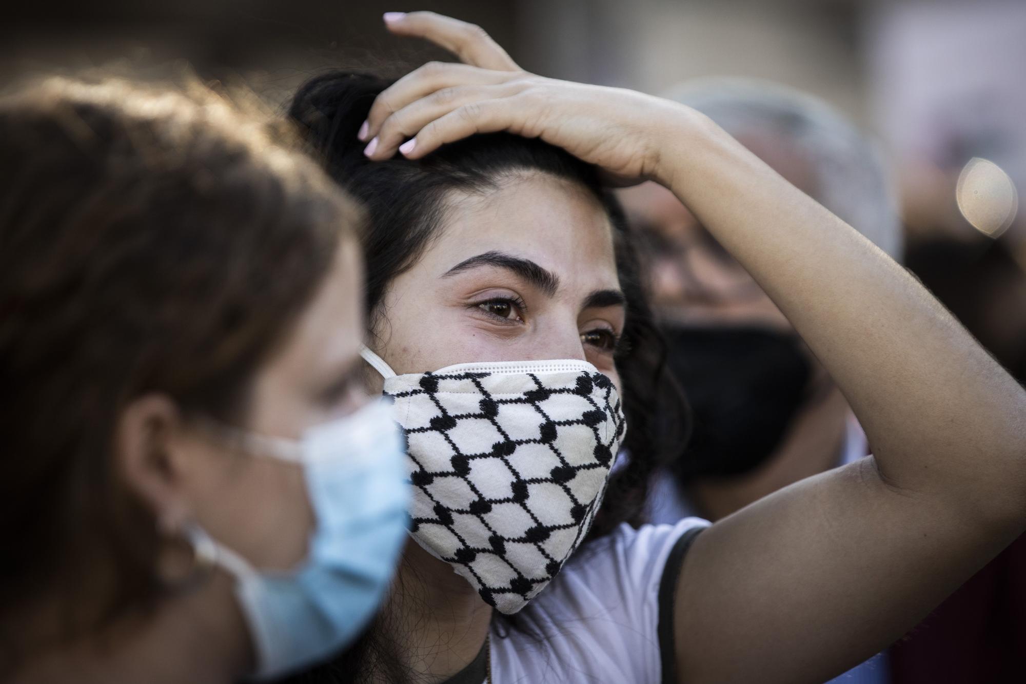 Protesta en València contra los bombardeos israelíes en Gaza y los desahucios en Jerusalén Este