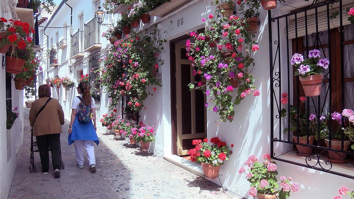Una de las calles del Barrio de la Villa en Priego de Córdoba.