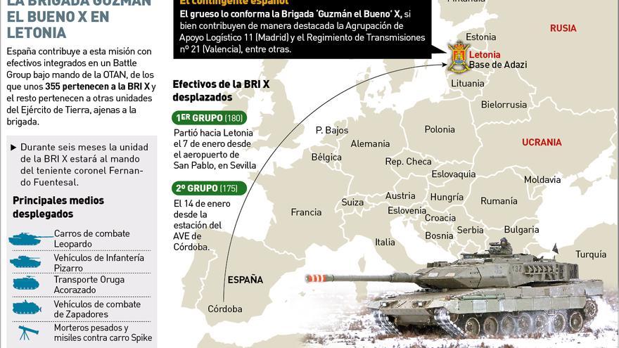 Guerra en Ucrania: 180 efectivos de la BRI X permanecen en Letonia al mando de la OTAN