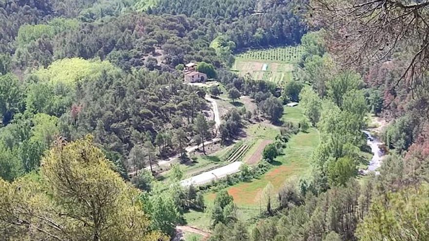 Imatge panoràmica de la finca de la Datzira i el seu entorn