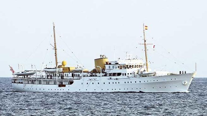 El &#039;Norge&#039;, durante su travesÃ­a rumbo a Palma.