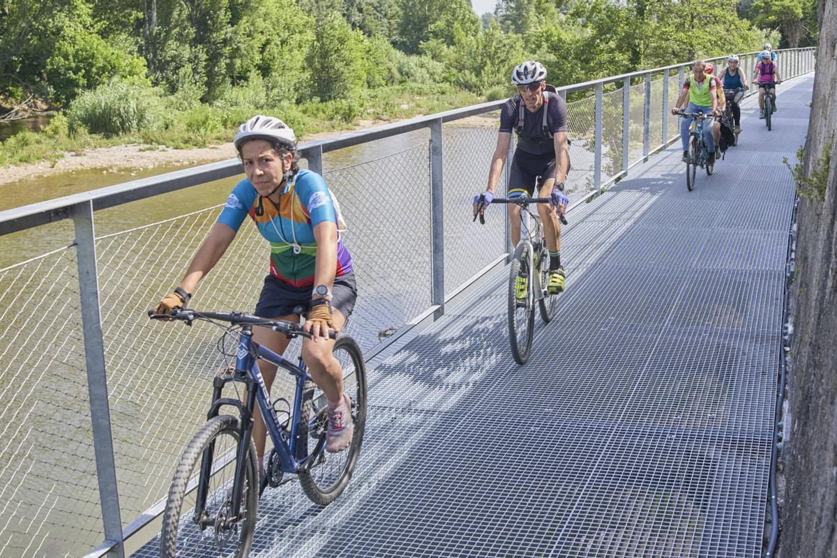 Les imatges de la nova via ciclista Girona - Celrà