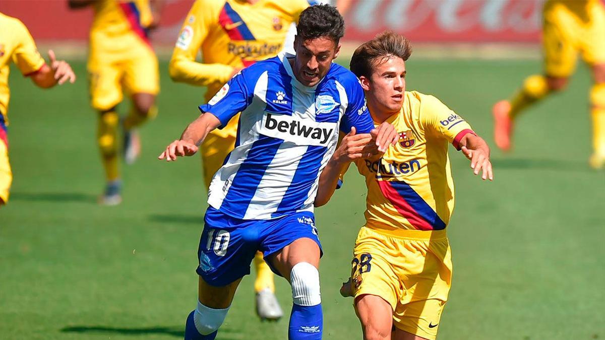 El 1x1 al descanso del Alavés - Barça