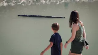 La leyenda del Drac de na Coca se convierte en escultura en el Parc de la Mar