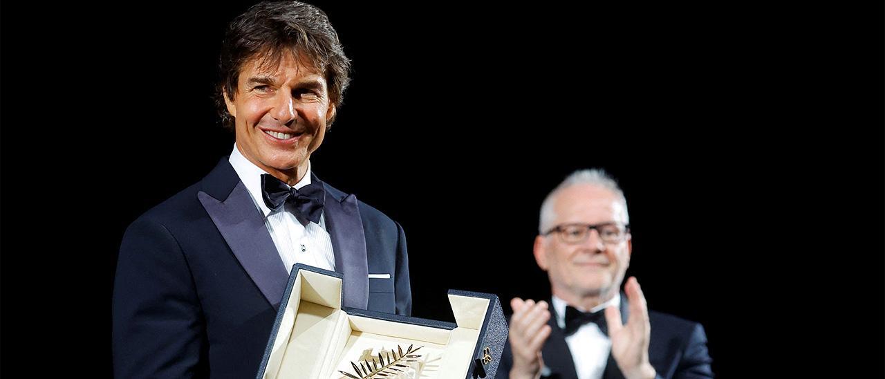 Tom Cruise, con la Palma de Honor del Festival de Cannes.