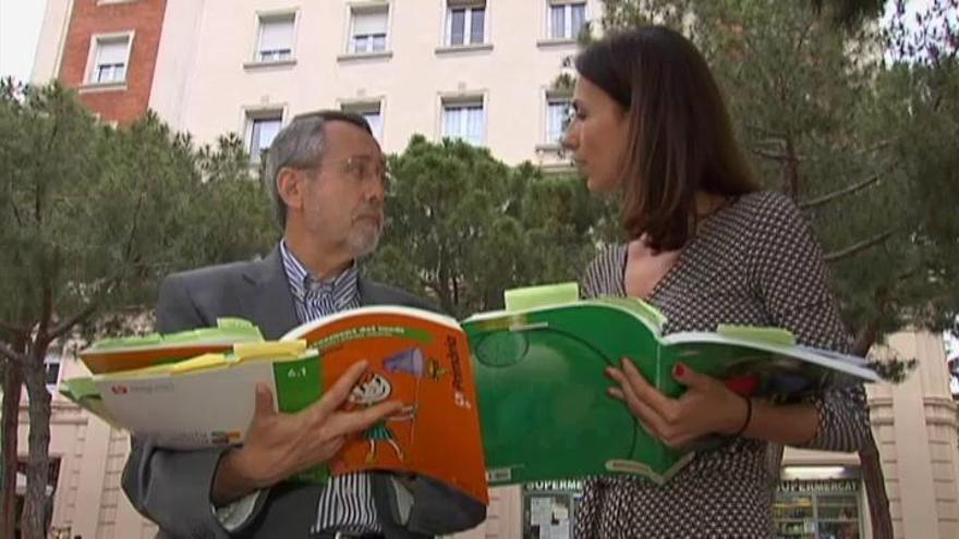 Denuncian el adoctrinamiento partidista en los libros de texto de Cataluña