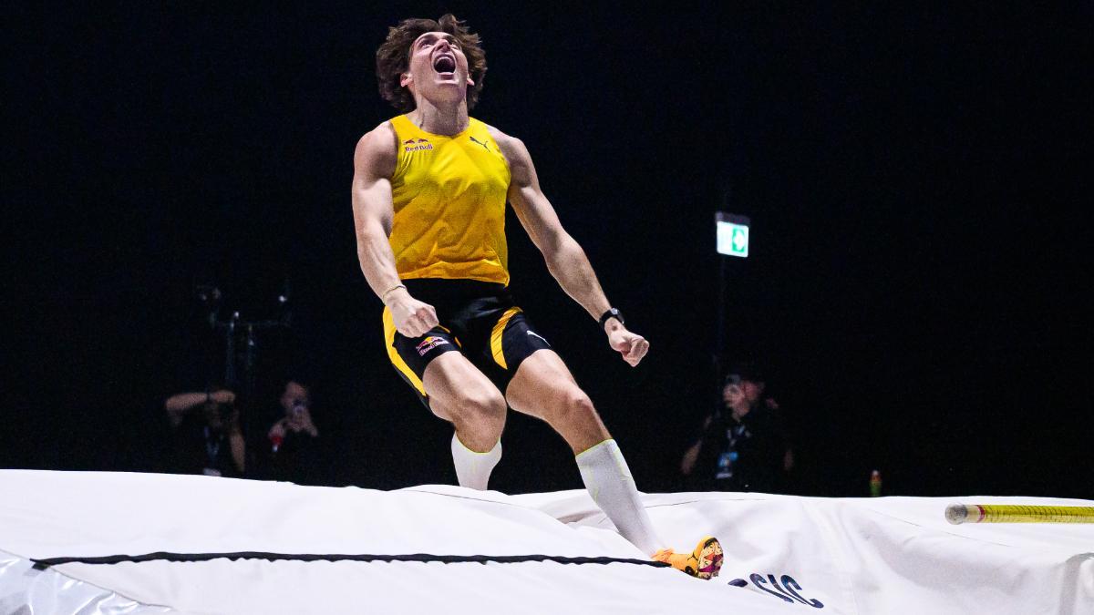 Armand Duplantis, tras saltar 6,31 en Uppsala
