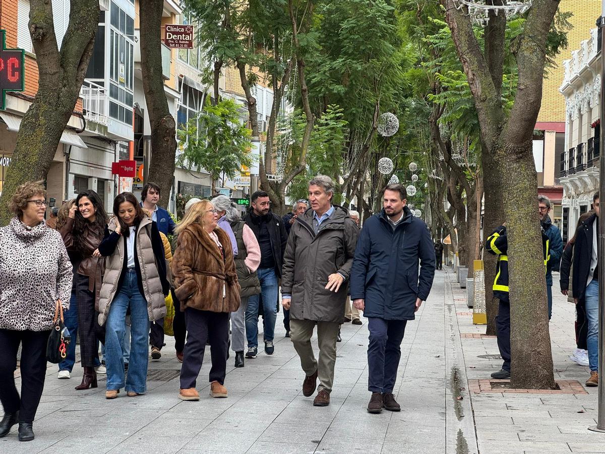 Fotogalería | Feijóo se pasea por Don Benito