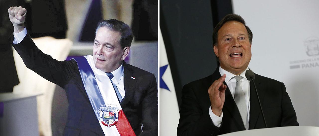 Laurentino Cortizo, actual presidente de Panamá. Juan Carlos Varela, presidente de Panamá entre 2014 y 2019.