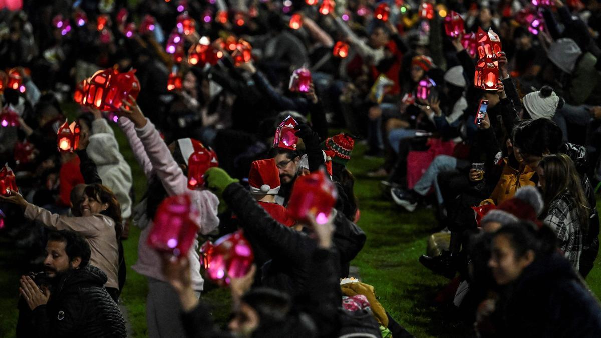 Día de las velitas en Bogotá