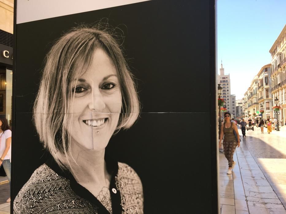 Daños en la exposición de la AECC en la calle Larios.