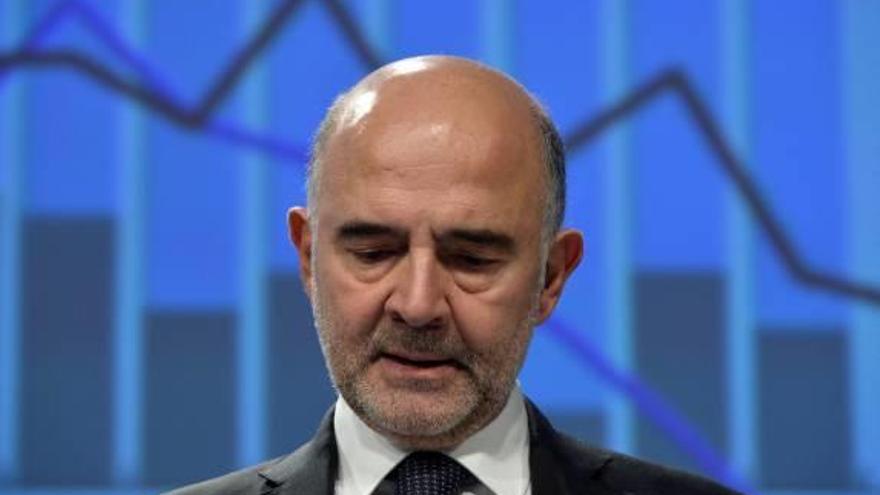 El comisario de Economía, Pierre Moscovici, ayer.