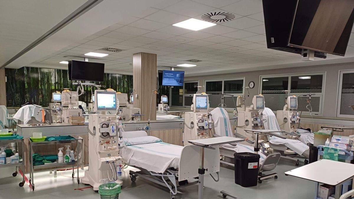 Sala de hemodiálisis del Hospital Universitario Miguel Servet de Zaragoza.