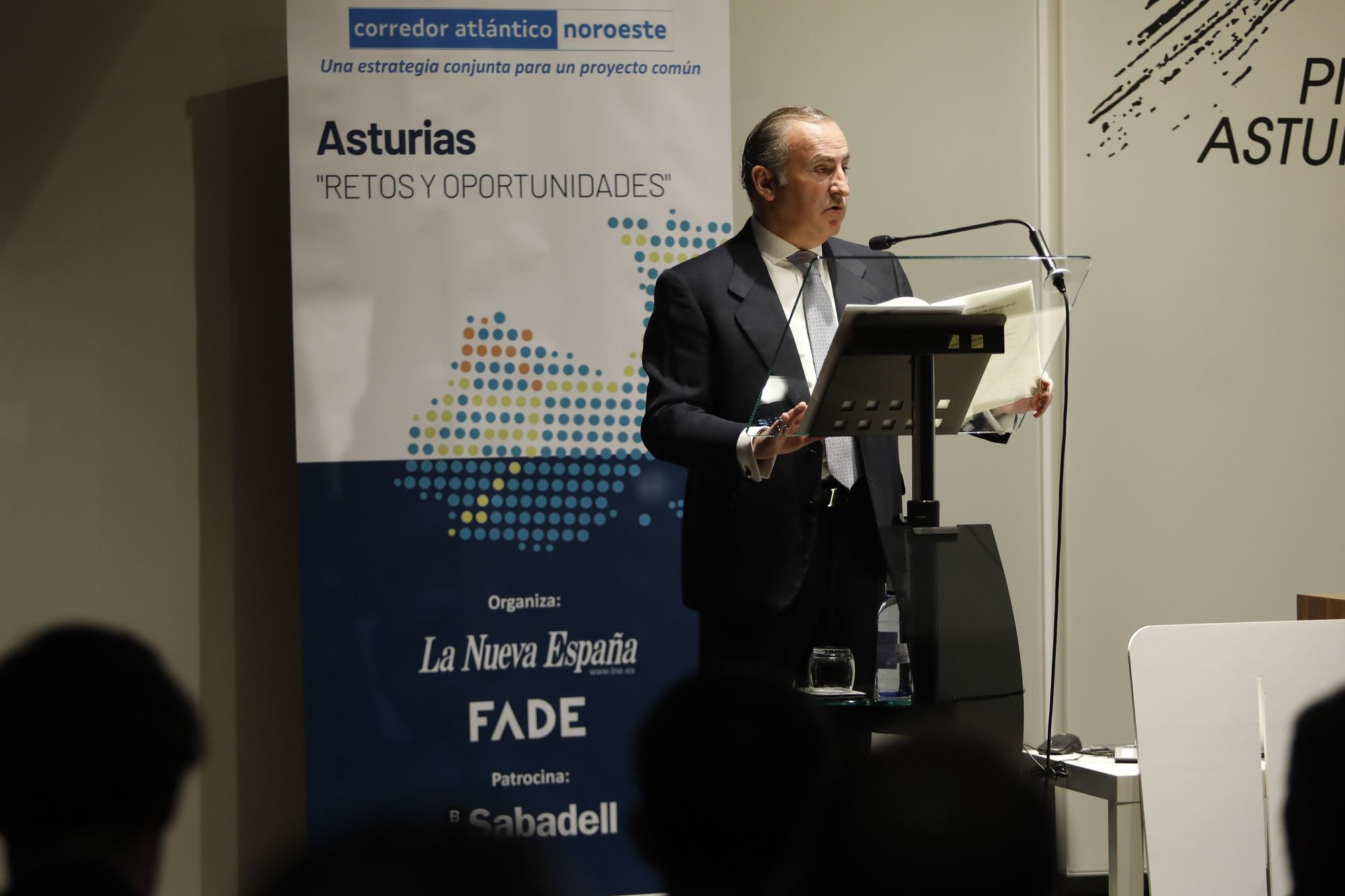 Jornada sobre el Corredor Atlántico celebrada en el Club Prensa Asturiana
