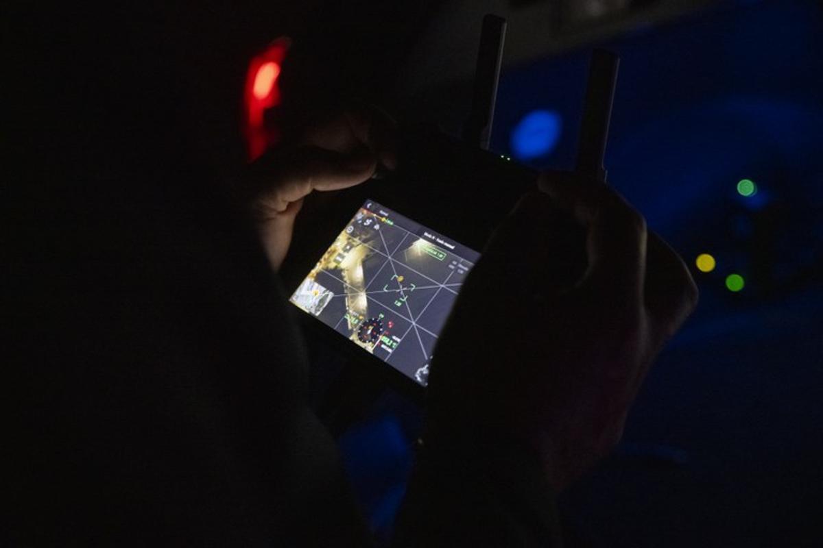 La policía vigila la zona de ocio del Pla den Boet de Mataró gracias a un dron