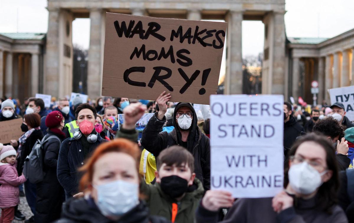 Protest in suppport of Ukraine, in Berlin