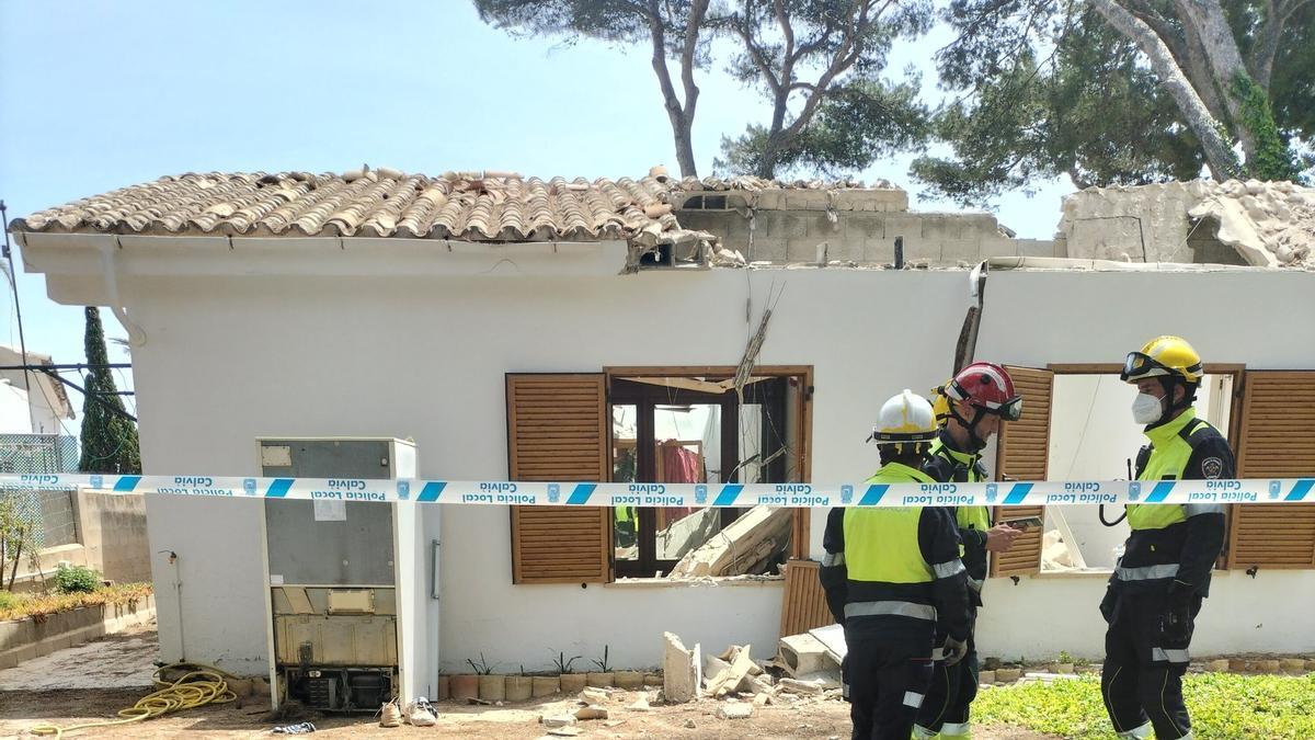 Estado en el que ha quedado la casa tras el derrumbe