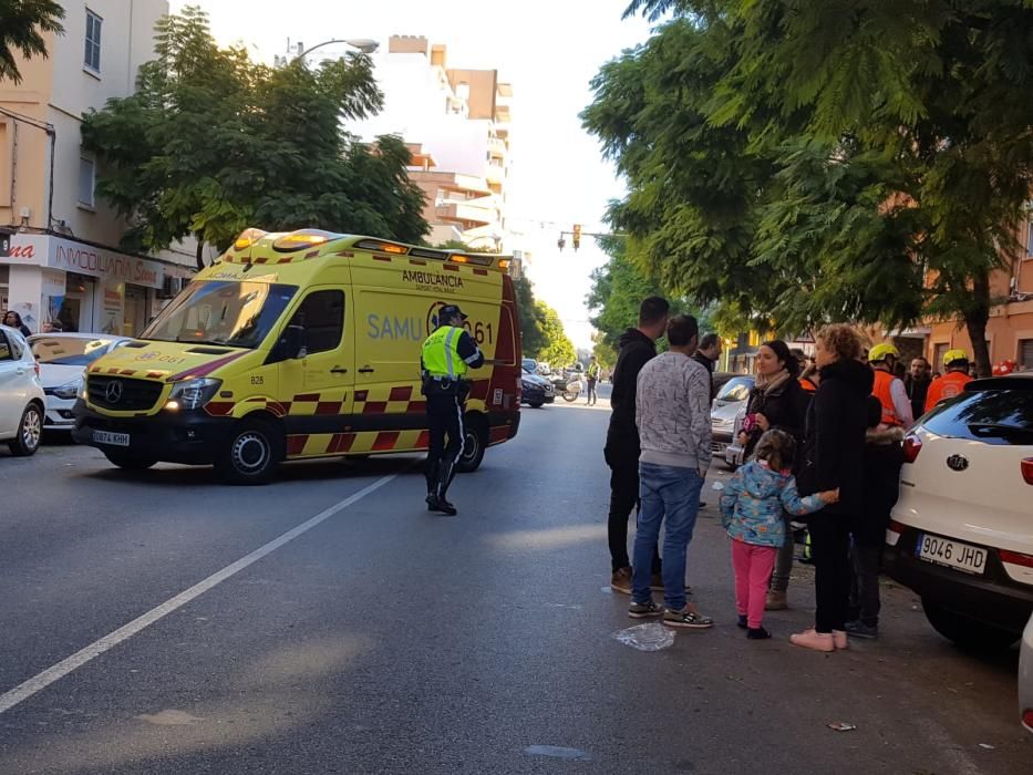 Desalojan un edificio en Palma por un incendio