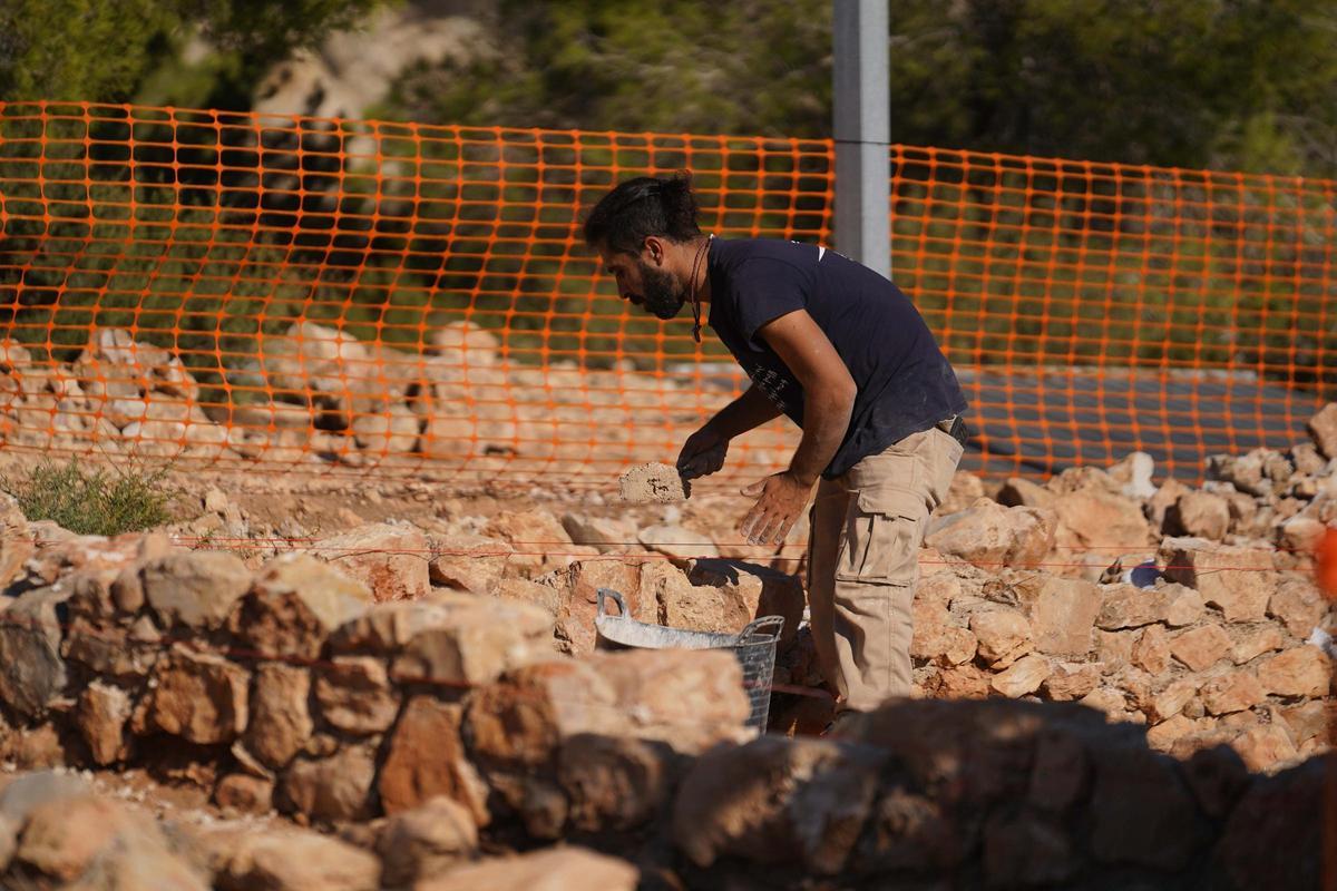Las obras de museización de sa Caleta, en imágenes Las obras de museización de sa Caleta, en imágenes