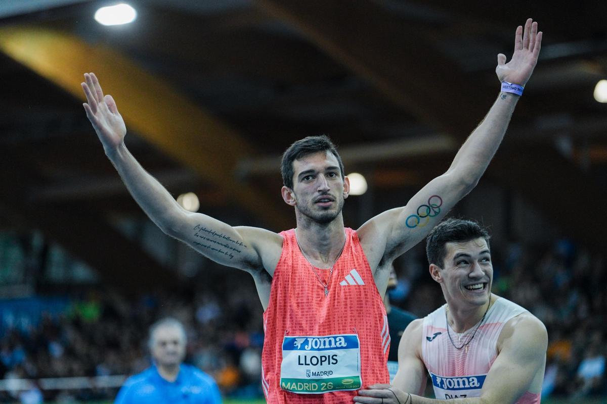 Llopis en el último mitin de Madrid.