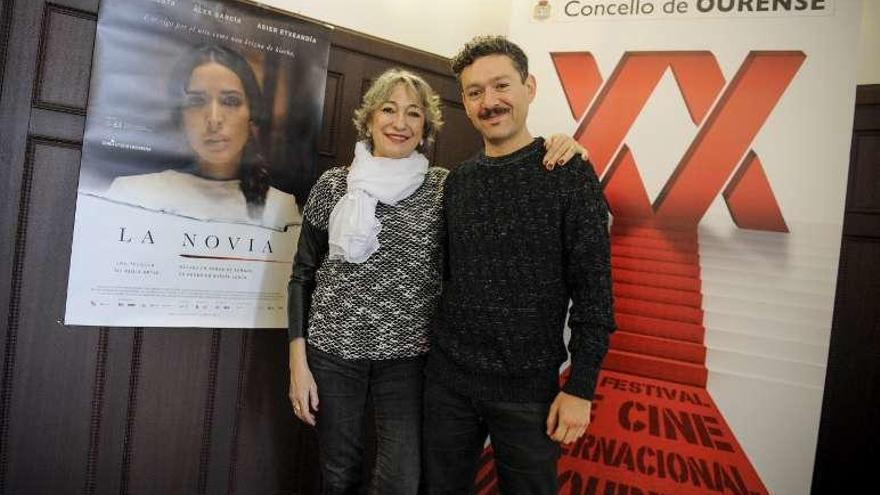 Luisa Gavasa y el director mexicano Bernardo Arellano. // Brais Lorenzo