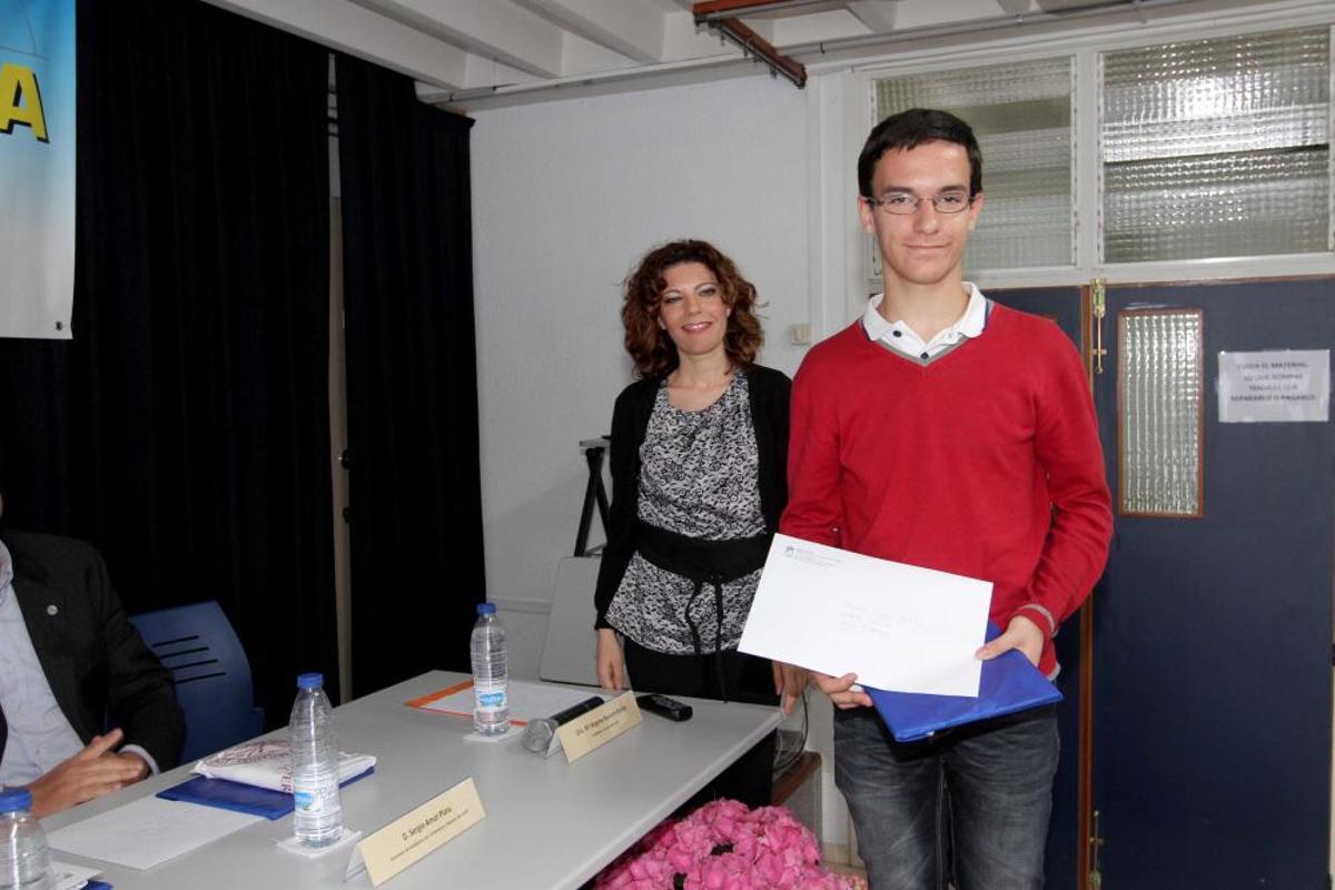 Entrega de premios de la Olimpiada Matemática Francisco Ortega en el IES El Bohio