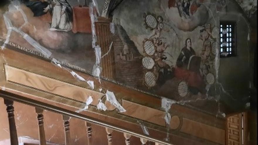 El Ministerio de Cultura inicia la restauración de las pinturas del convento de la Patrona de Lorca