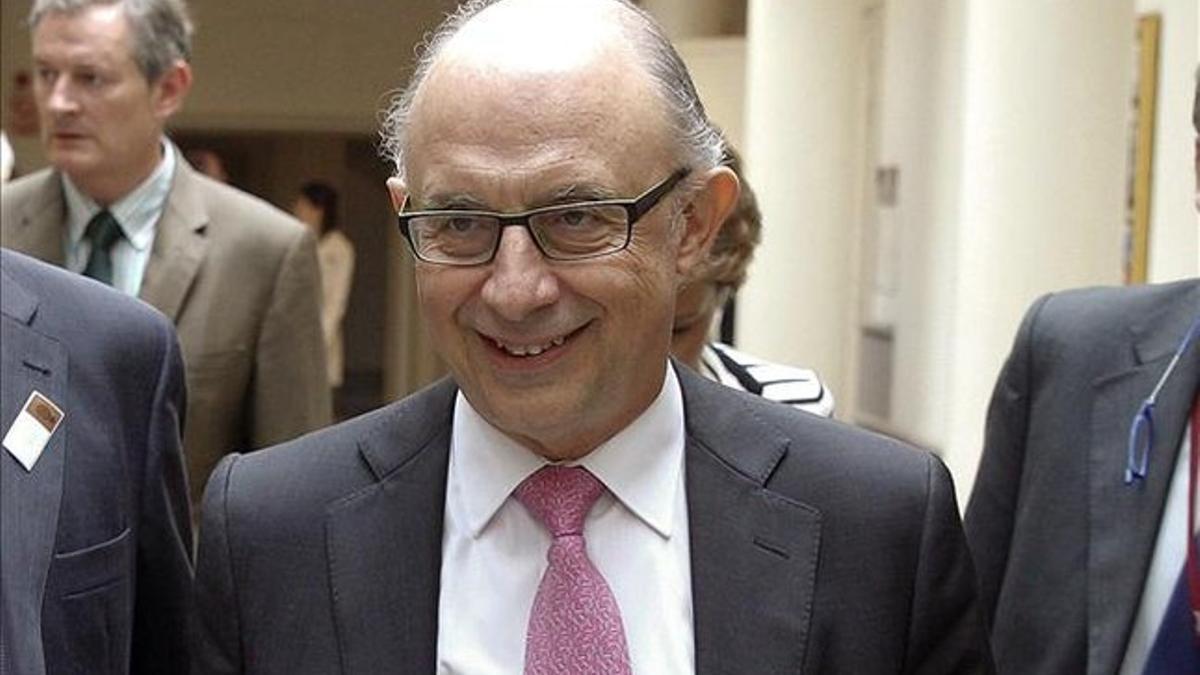 Cristóbal Montoro, en el Senado. 