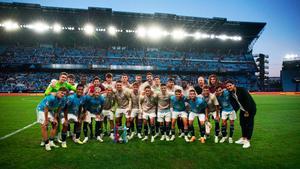 El Celta de Vigo celebra la primera victoria de la temporada ante su afición