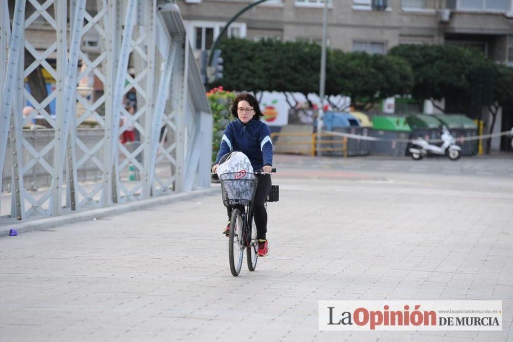 Murcia Maratón. Patinadores en carrera