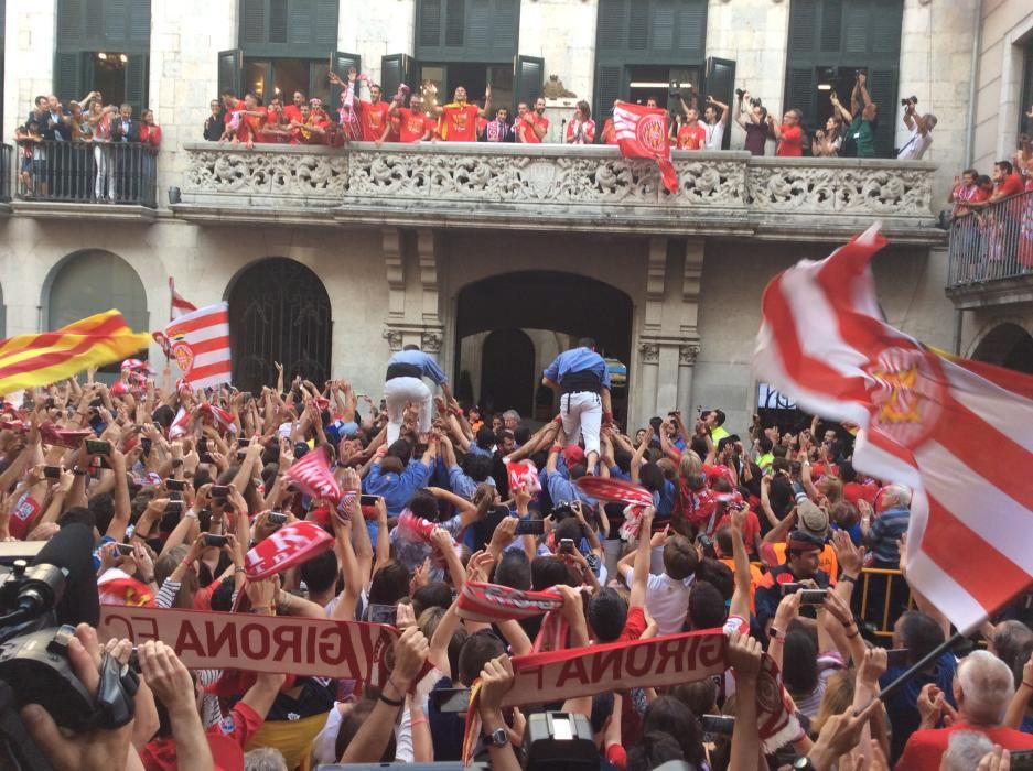 Rua de celebració de l'ascens del Girona