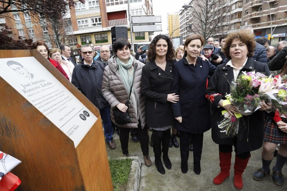 Inauguración del parque José Antonio Roncero en Gijón