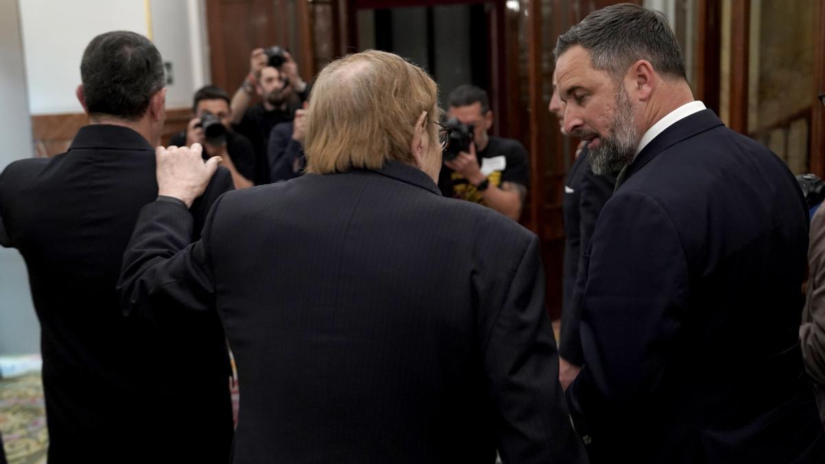 Ramón Tamames y Santiago Abascal.