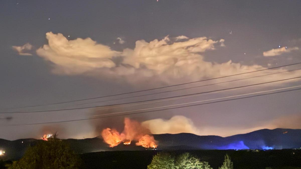 Foc al massís de les Gavarres