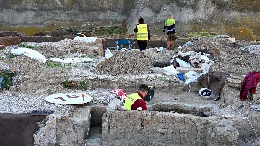 San Esteban no frena la obra tras el hallazgo del dromedario