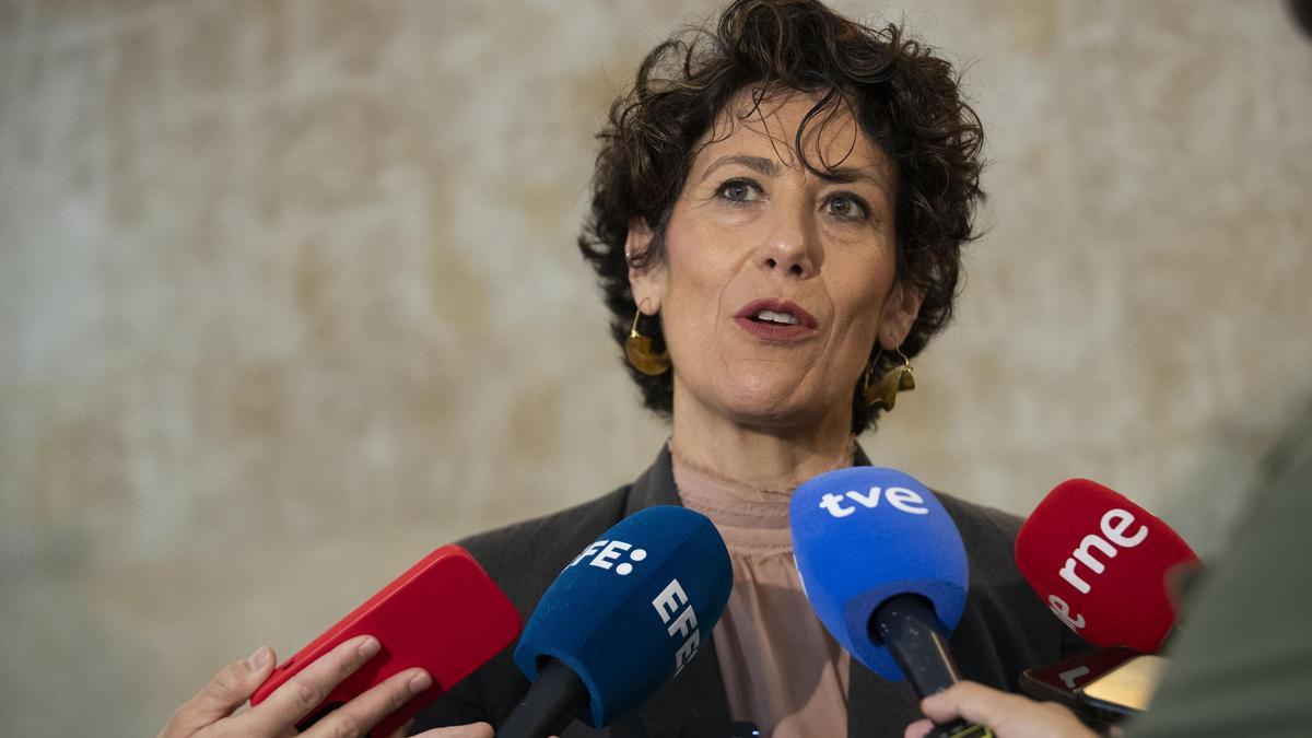 La ministra de Inclusión, Seguridad Social y Migraciones, Elma Saiz, en una imagen de archivo