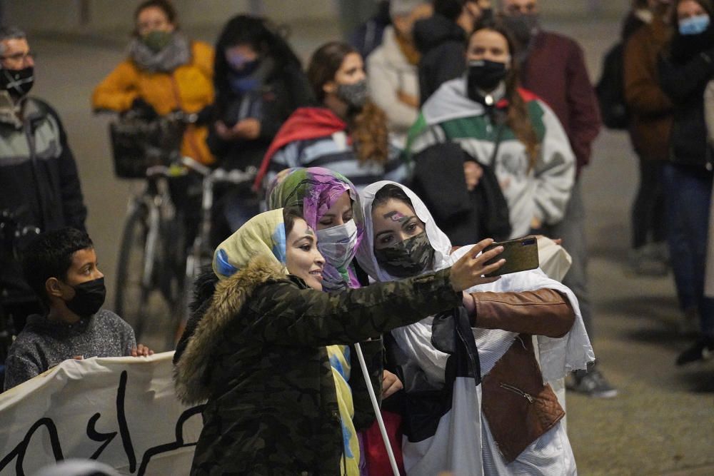 Concentració en suport al poble sahrauí