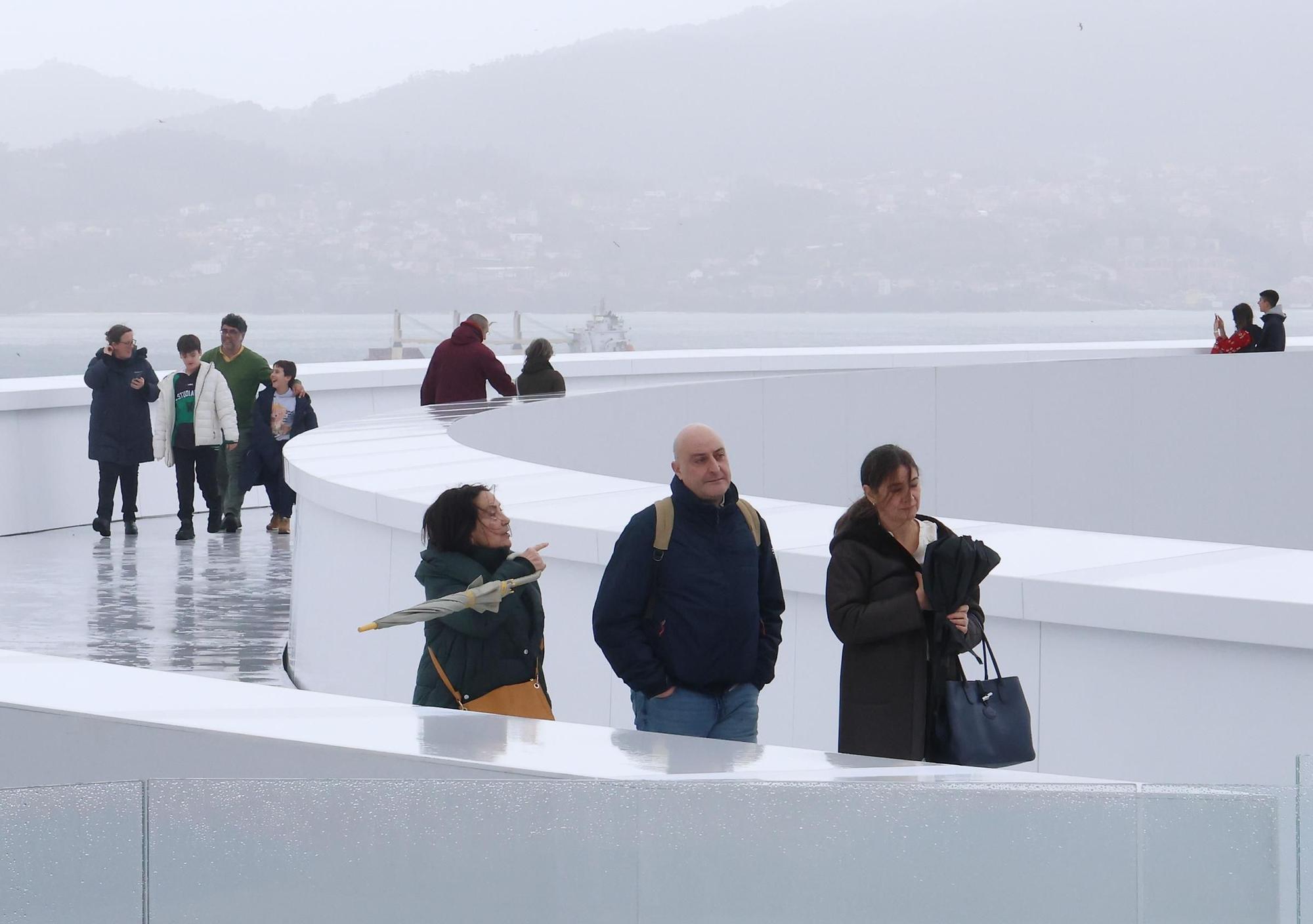 La borrasca Louis en la costa sur de Galicia