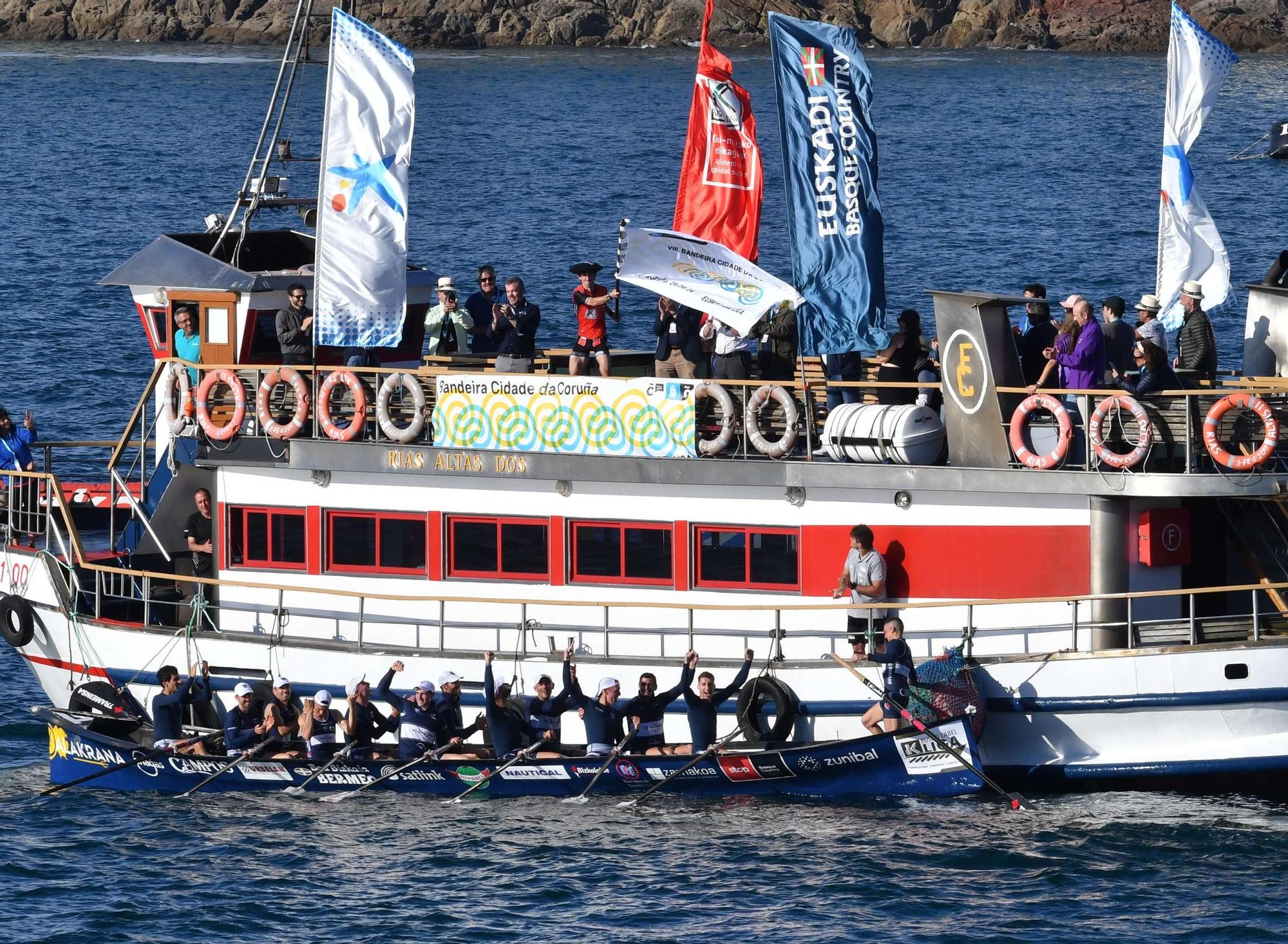 Bermeo Urdaibai y Donostia Arraun ganan la Bandeira Cidade da Coruña