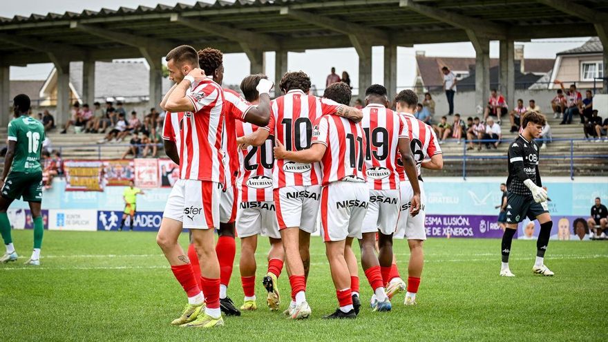 El Sporting pasa por encima de un inofensivo Arenteiro (0-4)